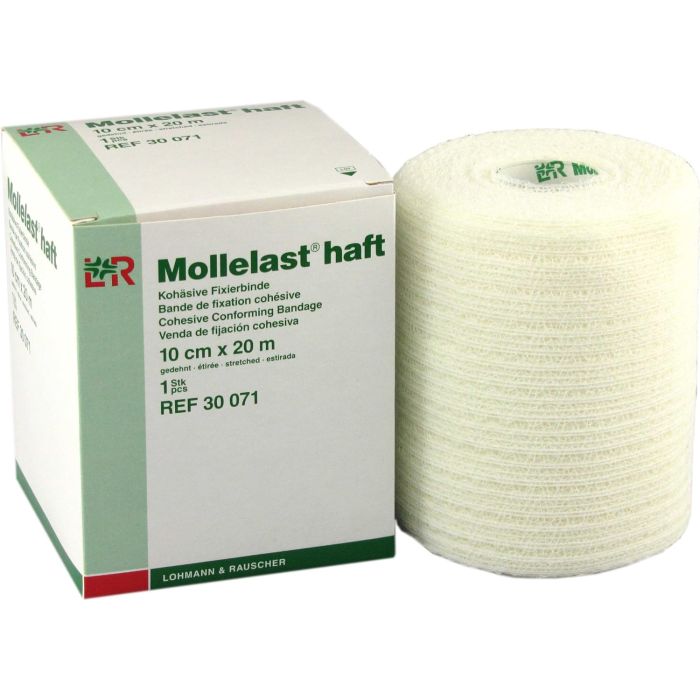 Lohmann & Rauscher Mollelast Haft Bandage, White, 4cmx20m (Single Unit)