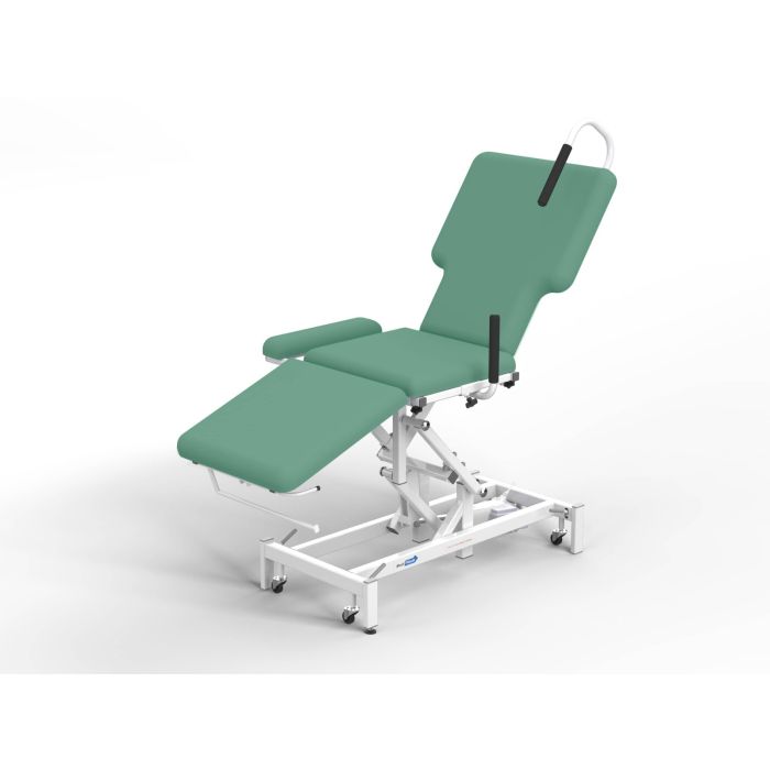 Echocardiography Apple Mint Plinth Electric - Electric Back, Non-Tilting with Paper Roll Holder