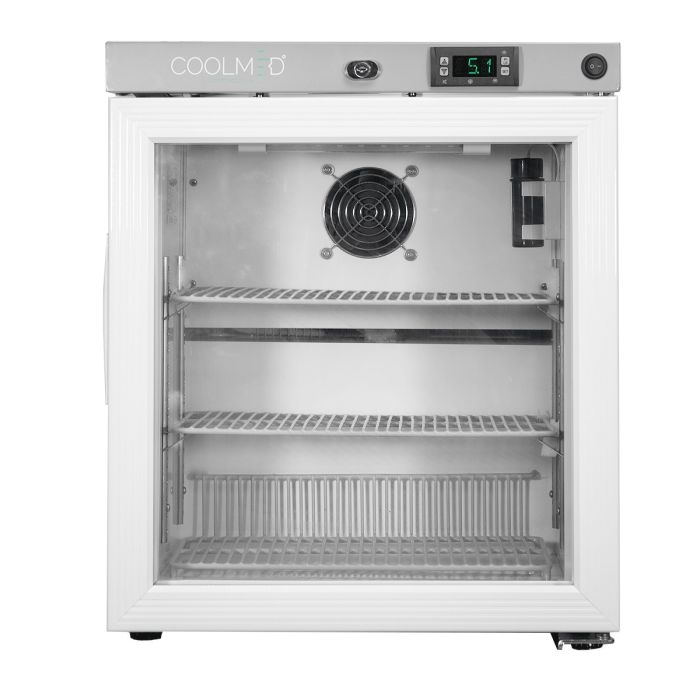 CoolMed Glass Door Fridge 29L Size 445mm W x 535mm H x 485mm D