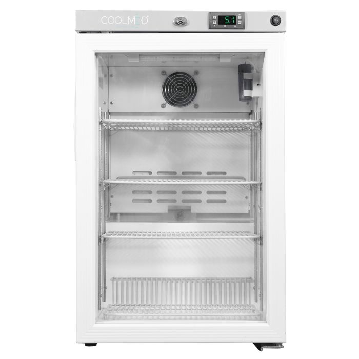 CoolMed Glass Door Fridge 59L Size 445mm W x 725mm H x 485mm D