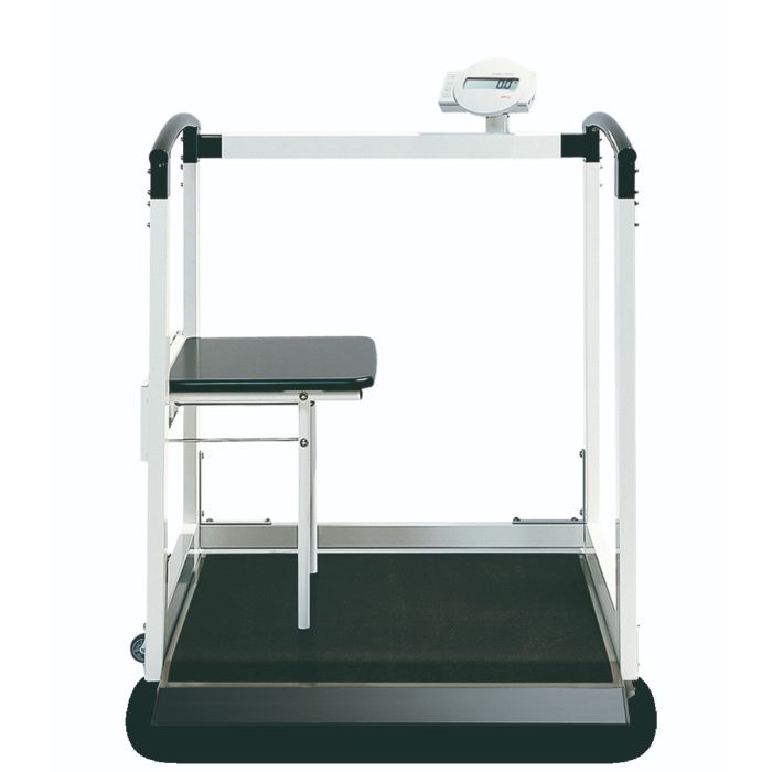 Seca 685 scales high capacity digital wheelchair scale with handrail on both side + Calibration & Vertification approved Cert