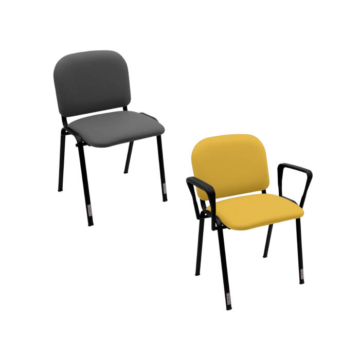 Galaxy Visitor Chair - Bluebell Vinyl Anti-Bacterial