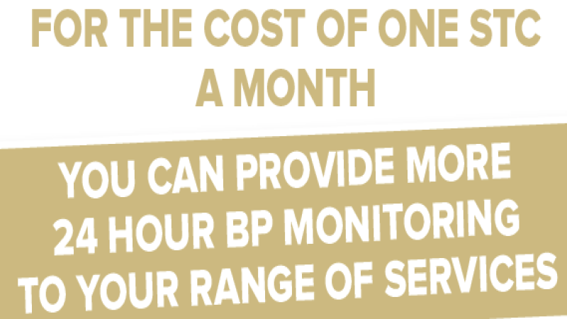 Add 24 ABPM to your services for the cost of one STC per month