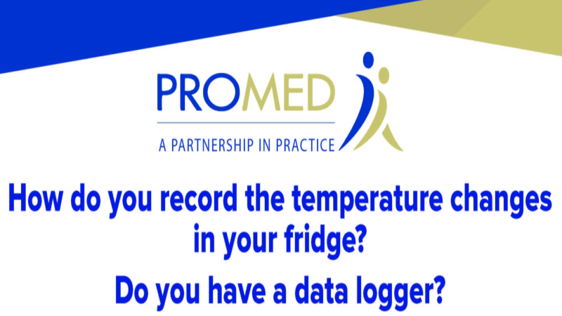 How do you record temperature changes in your fridge?